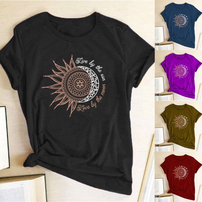 Amazon eBay wish AliExpress független állomás Sun vidám mintás rövid ujjú póló