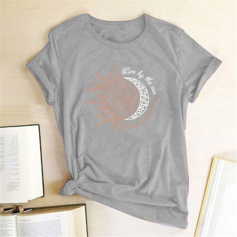 Amazon eBay wish AliExpress független állomás Sun vidám mintás rövid ujjú póló