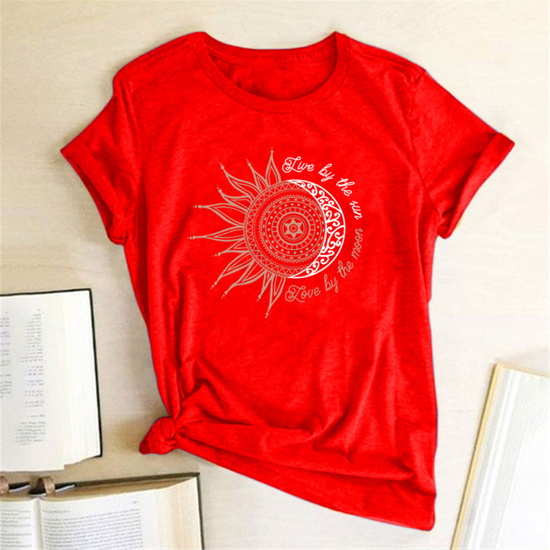 Amazon eBay wish AliExpress független állomás Sun vidám mintás rövid ujjú póló