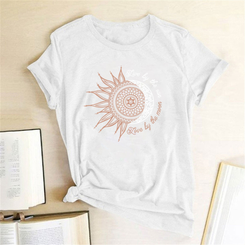 Amazon eBay wish AliExpress független állomás Sun vidám mintás rövid ujjú póló