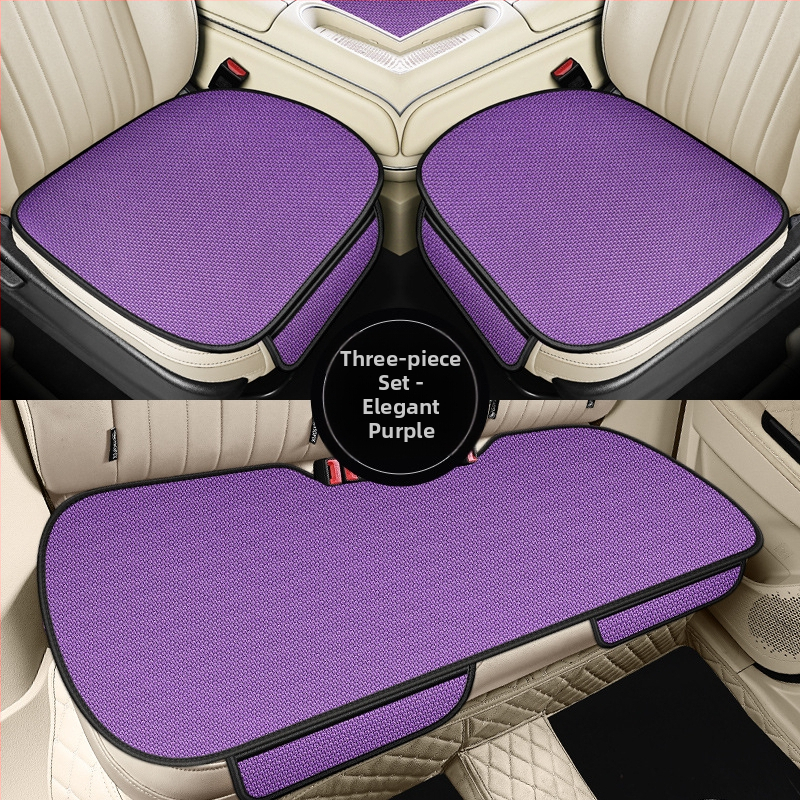 Autopadi suvine jääsiidist hingav padi nelja aastaaja universaalne kangast kolmeosaline autoistmepadi ilma seljatoeta jahe padi