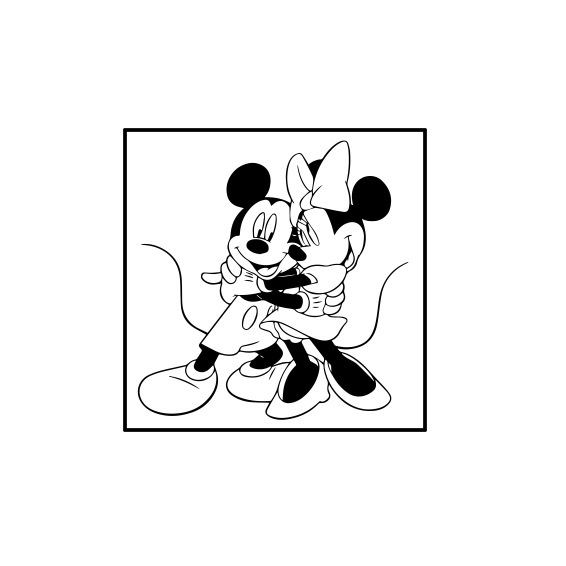 Mustvalge Miki-Tähega Dekoratiivmaaling Ins Style Magamistoa Öökülje Rippuv Maal Kodune Elutoa Seinamaaling Põhjamaade Lihtne Söögitoa Rippuv Maal