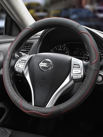 Nahkkattega rooliratas sobib Nissanile Nissan Xuanyi Qijun taevane päikesepaiste Tiida Bluebird käepidemekate igal aastaajal