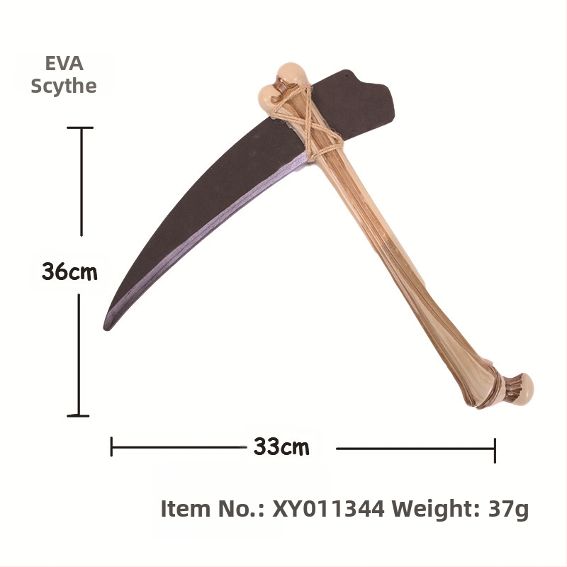 Euroopa ja Ameerika Halloweeni meigikostüümi relvarekvisiidid COSPLAY riietus EVA ühe kirvega labidaga sirbiga mänguasjade hulgimüük