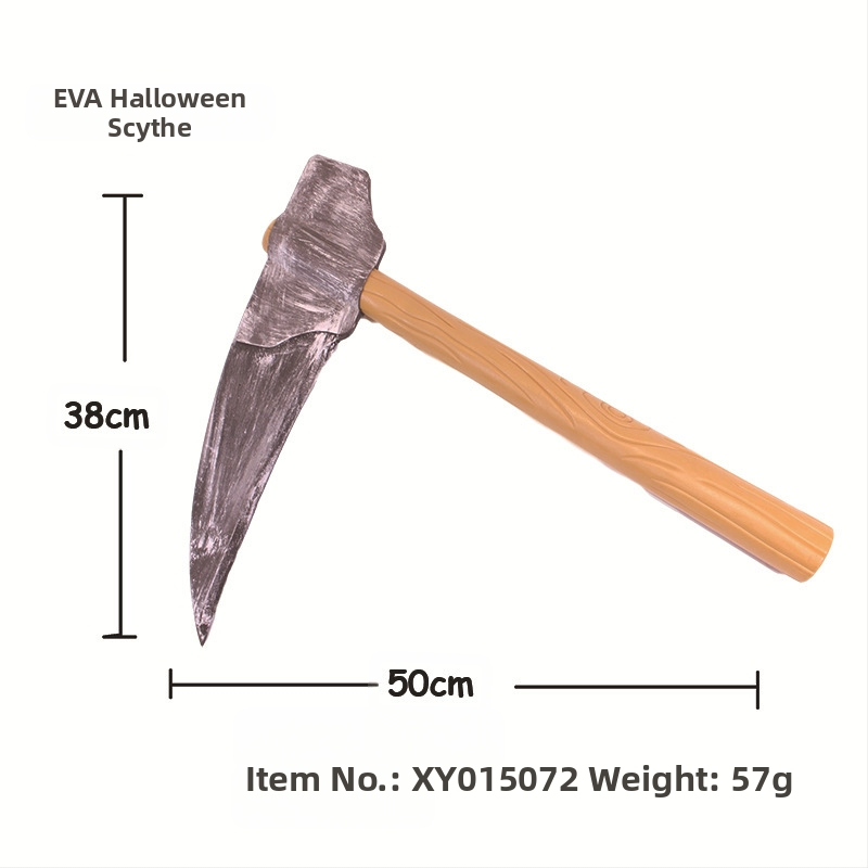 Euroopa ja Ameerika Halloweeni meigikostüümi relvarekvisiidid COSPLAY riietus EVA ühe kirvega labidaga sirbiga mänguasjade hulgimüük