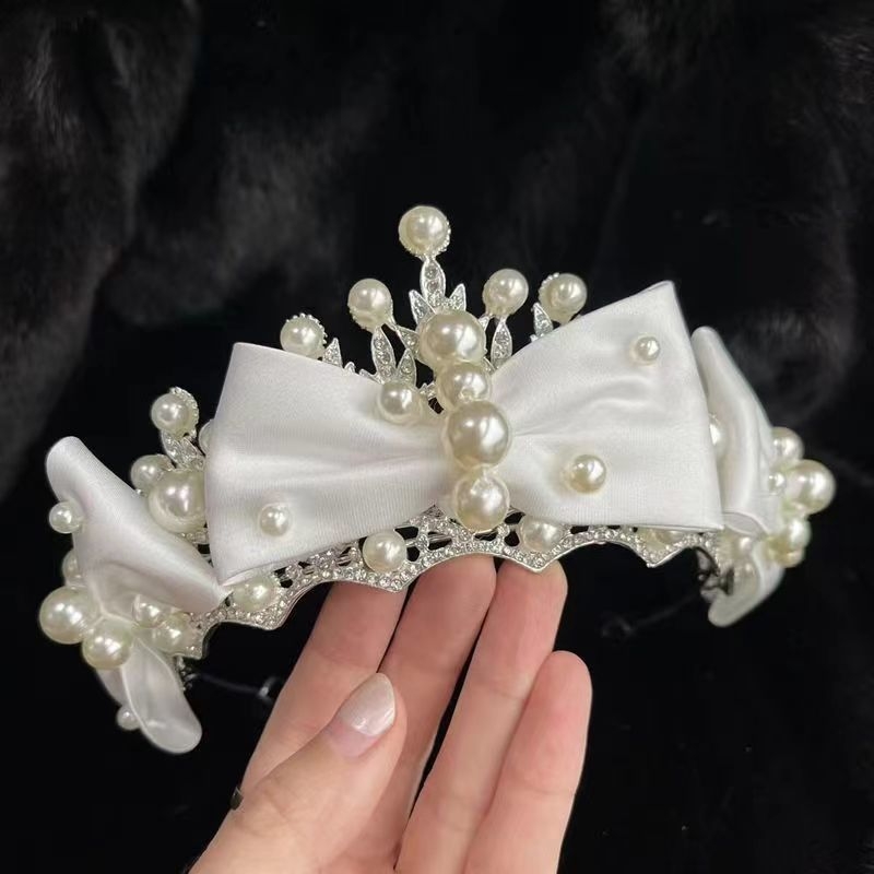 Līgavas tiara, grezna rhinestones kāzu kleita, liels kronis, Eiropas un Amerikas luksusa stils, grima un matu kronis, princeses dzimšanas diena