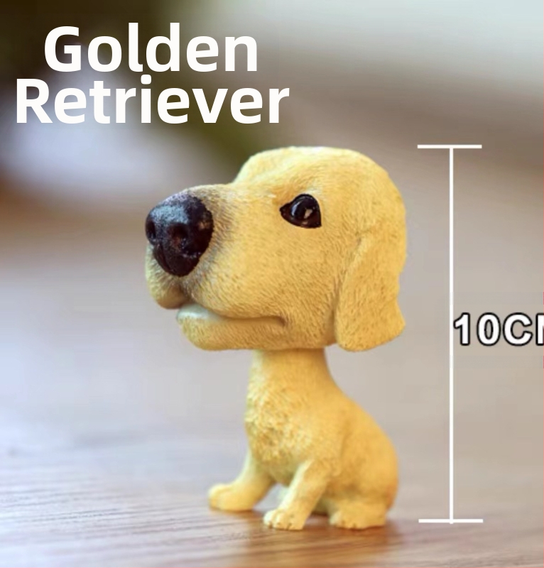 Piiriülesed bobblehead-koerakaunistused, loomingulised ja armsad autokaunistused, armsad koera- ja kassisimulatsiooninukud, maailmakuulsad koerad