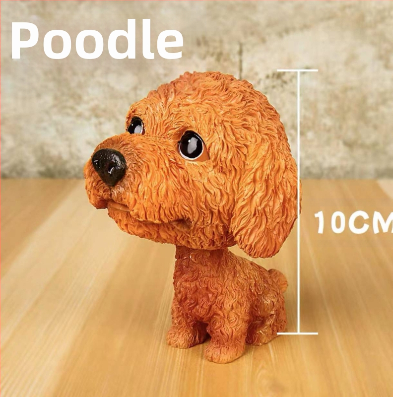 Piiriülesed bobblehead-koerakaunistused, loomingulised ja armsad autokaunistused, armsad koera- ja kassisimulatsiooninukud, maailmakuulsad koerad