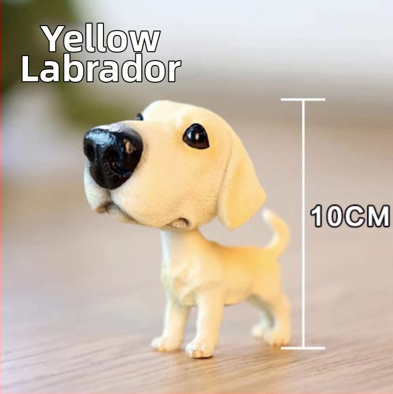 Piiriülesed bobblehead-koerakaunistused, loomingulised ja armsad autokaunistused, armsad koera- ja kassisimulatsiooninukud, maailmakuulsad koerad