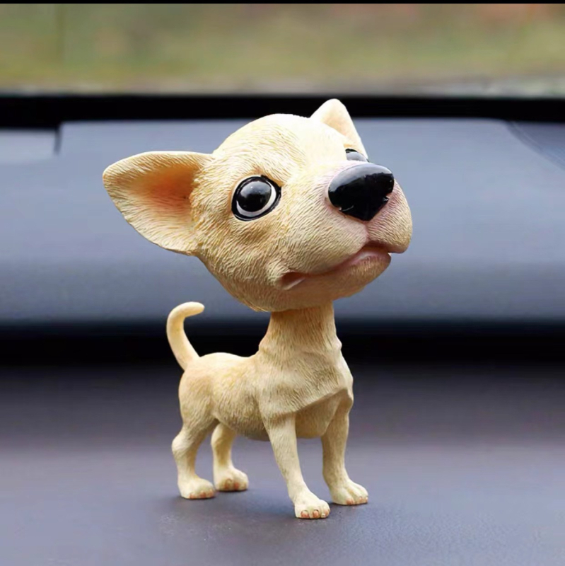 Piiriülesed bobblehead-koerakaunistused, loomingulised ja armsad autokaunistused, armsad koera- ja kassisimulatsiooninukud, maailmakuulsad koerad
