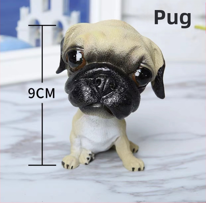 Piiriülesed bobblehead-koerakaunistused, loomingulised ja armsad autokaunistused, armsad koera- ja kassisimulatsiooninukud, maailmakuulsad koerad
