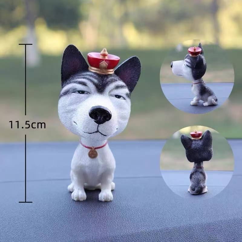 Piiriülesed bobblehead-koerakaunistused, loomingulised ja armsad autokaunistused, armsad koera- ja kassisimulatsiooninukud, maailmakuulsad koerad