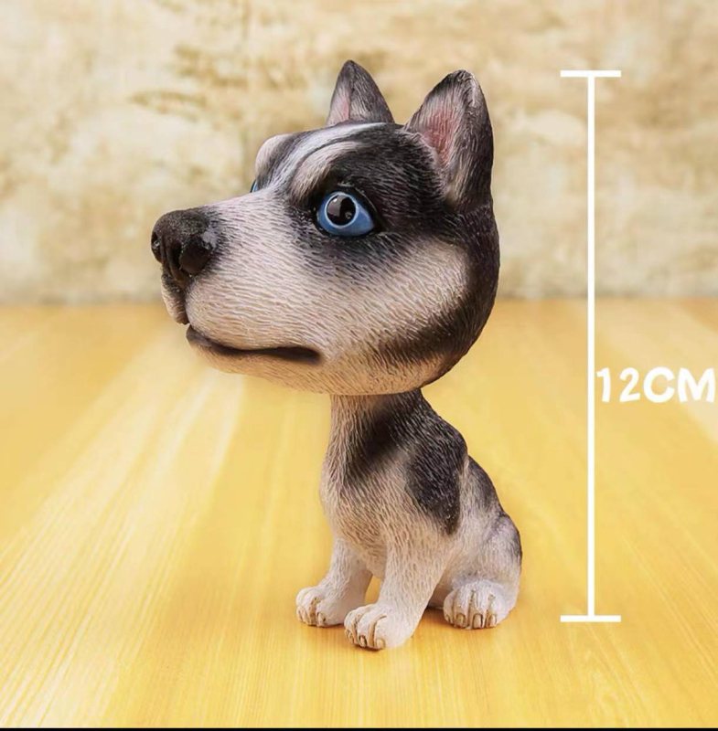 Piiriülesed bobblehead-koerakaunistused, loomingulised ja armsad autokaunistused, armsad koera- ja kassisimulatsiooninukud, maailmakuulsad koerad