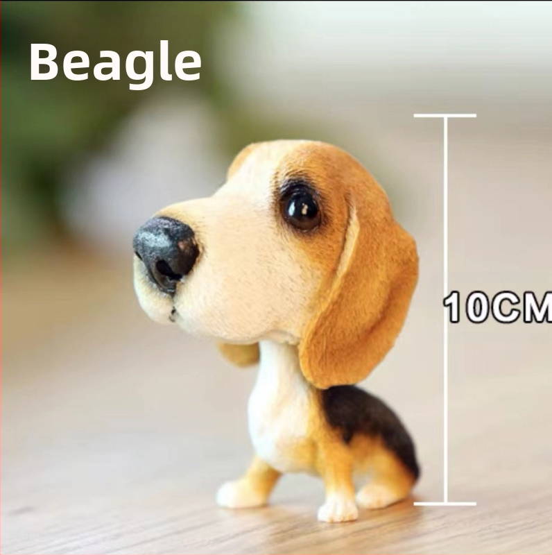 Piiriülesed bobblehead-koerakaunistused, loomingulised ja armsad autokaunistused, armsad koera- ja kassisimulatsiooninukud, maailmakuulsad koerad