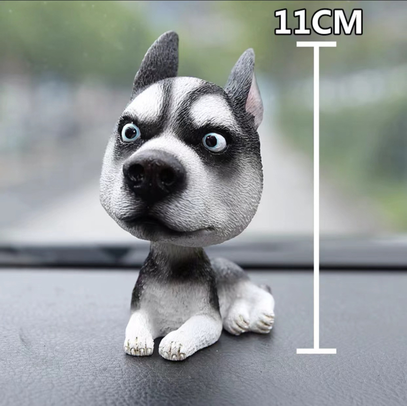 Piiriülesed bobblehead-koerakaunistused, loomingulised ja armsad autokaunistused, armsad koera- ja kassisimulatsiooninukud, maailmakuulsad koerad