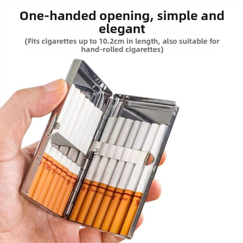 Sigaretiümbris meestele kaasaskantav metallist sigaretiümbris niiskuskindel õhuke 20 pakki survekindel jäme 14 pakki kaitsev sigaretiümbris sigaretihoidja