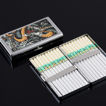 Sigaretiümbris meestele kaasaskantav metallist sigaretiümbris niiskuskindel õhuke 20 pakki survekindel jäme 14 pakki kaitsev sigaretiümbris sigaretihoidja