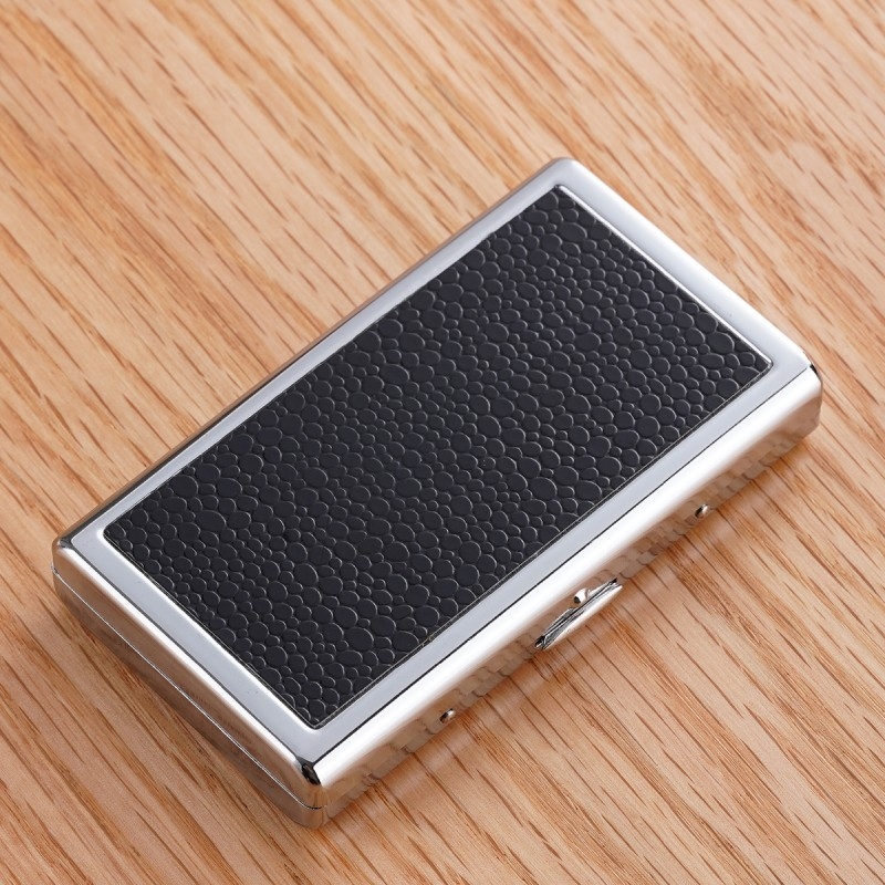 Sigaretiümbris meestele kaasaskantav metallist sigaretiümbris niiskuskindel õhuke 20 pakki survekindel jäme 14 pakki kaitsev sigaretiümbris sigaretihoidja