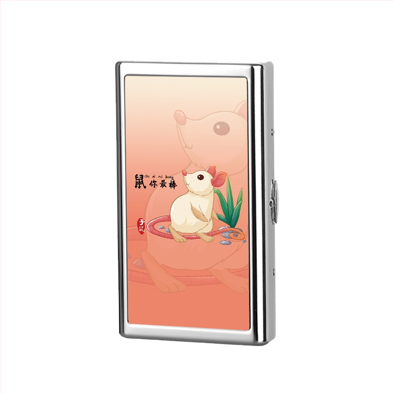 Sigaretiümbris meestele kaasaskantav metallist sigaretiümbris niiskuskindel õhuke 20 pakki survekindel jäme 14 pakki kaitsev sigaretiümbris sigaretihoidja