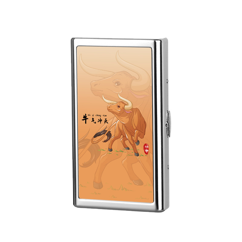 Sigaretiümbris meestele kaasaskantav metallist sigaretiümbris niiskuskindel õhuke 20 pakki survekindel jäme 14 pakki kaitsev sigaretiümbris sigaretihoidja