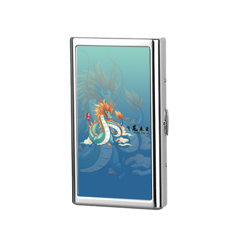 Sigaretiümbris meestele kaasaskantav metallist sigaretiümbris niiskuskindel õhuke 20 pakki survekindel jäme 14 pakki kaitsev sigaretiümbris sigaretihoidja