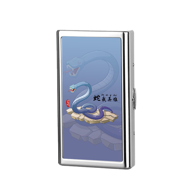 Sigaretiümbris meestele kaasaskantav metallist sigaretiümbris niiskuskindel õhuke 20 pakki survekindel jäme 14 pakki kaitsev sigaretiümbris sigaretihoidja