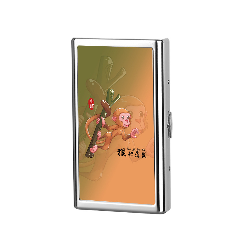 Sigaretiümbris meestele kaasaskantav metallist sigaretiümbris niiskuskindel õhuke 20 pakki survekindel jäme 14 pakki kaitsev sigaretiümbris sigaretihoidja