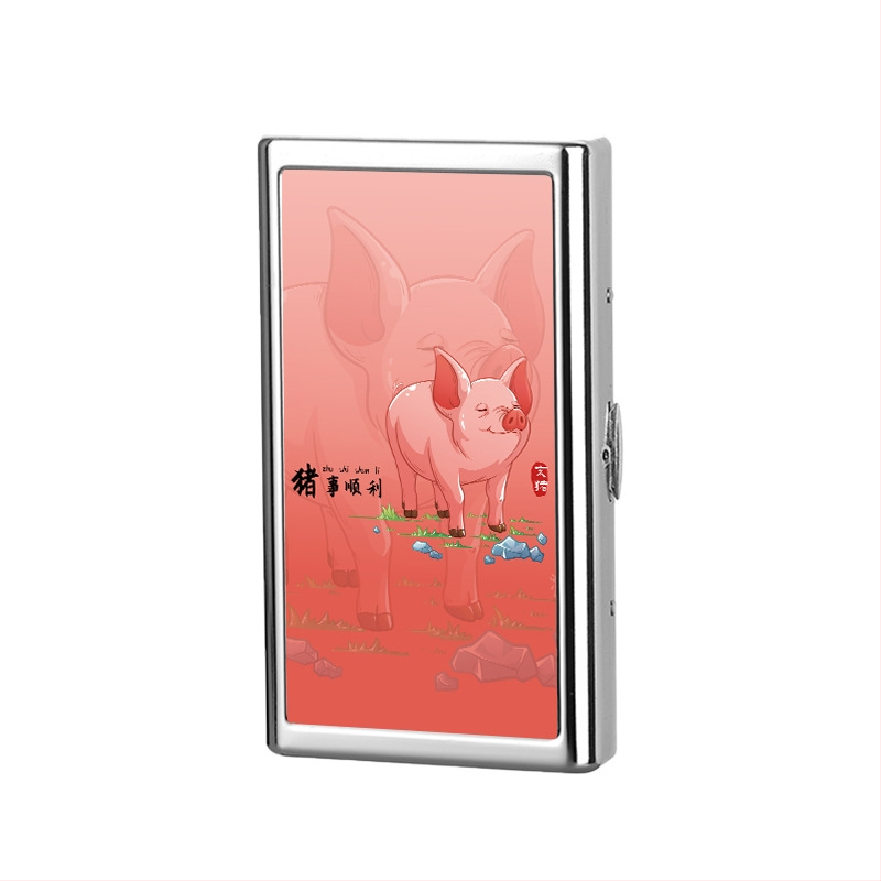 Sigaretiümbris meestele kaasaskantav metallist sigaretiümbris niiskuskindel õhuke 20 pakki survekindel jäme 14 pakki kaitsev sigaretiümbris sigaretihoidja