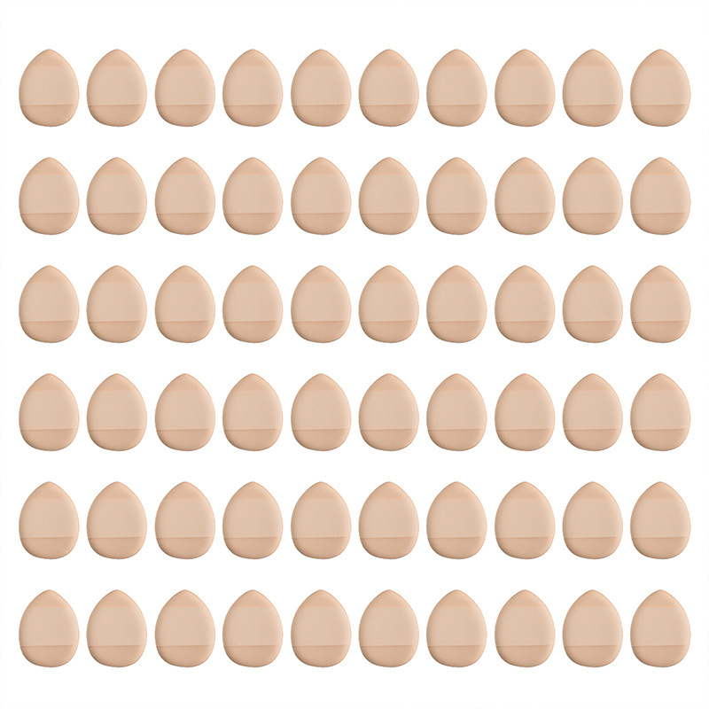 15/30/60/100 mini trikampių pirštų formos minkštų pudros tušinukų, kurie padidėja veikiami vandens, šlapių ir sausų makiažo įrankių