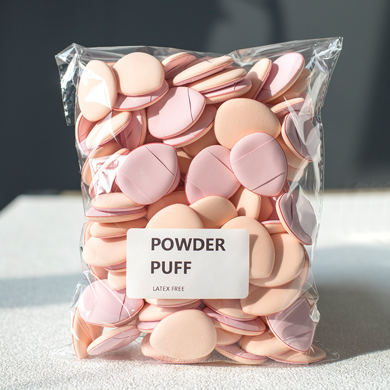 15/30/60/100 mini trikampių pirštų formos minkštų pudros tušinukų, kurie padidėja veikiami vandens, šlapių ir sausų makiažo įrankių