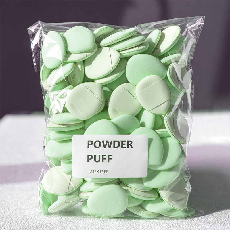 15/30/60/100 mini trikampių pirštų formos minkštų pudros tušinukų, kurie padidėja veikiami vandens, šlapių ir sausų makiažo įrankių