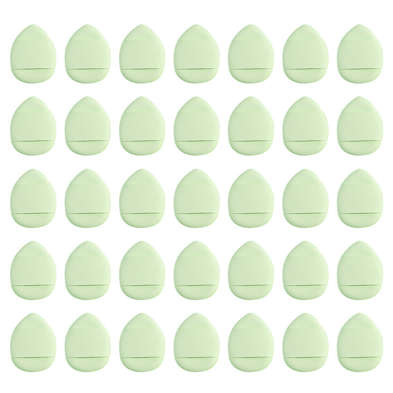 15/30/60/100 mini trikampių pirštų formos minkštų pudros tušinukų, kurie padidėja veikiami vandens, šlapių ir sausų makiažo įrankių