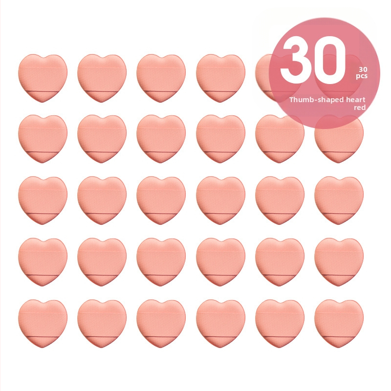 15/30/60/100 mini trikampių pirštų formos minkštų pudros tušinukų, kurie padidėja veikiami vandens, šlapių ir sausų makiažo įrankių