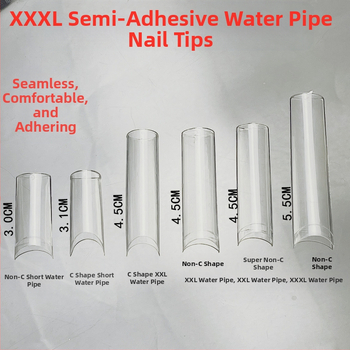 Täiskattega vesipiibu soomuskott karbis, pikendatud 4XL teravatipuline soomus, balletisoomus, mandlisoomus, lühikeste küüntega tilksoomus.