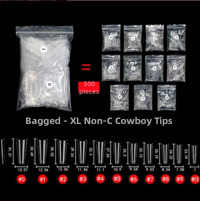 Täiskattega vesipiibu soomuskott karbis, pikendatud 4XL teravatipuline soomus, balletisoomus, mandlisoomus, lühikeste küüntega tilksoomus.