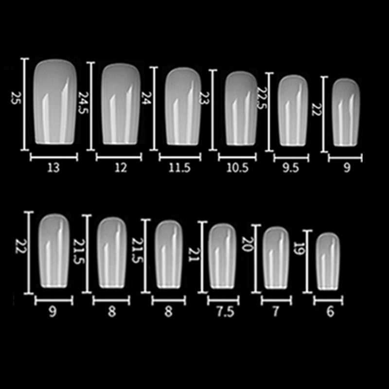 Täiskattega vesipiibu soomuskott karbis, pikendatud 4XL teravatipuline soomus, balletisoomus, mandlisoomus, lühikeste küüntega tilksoomus.