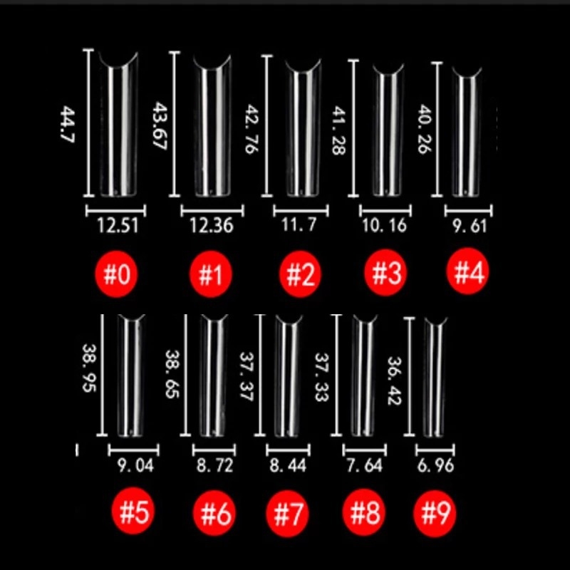 Täiskattega vesipiibu soomuskott karbis, pikendatud 4XL teravatipuline soomus, balletisoomus, mandlisoomus, lühikeste küüntega tilksoomus.