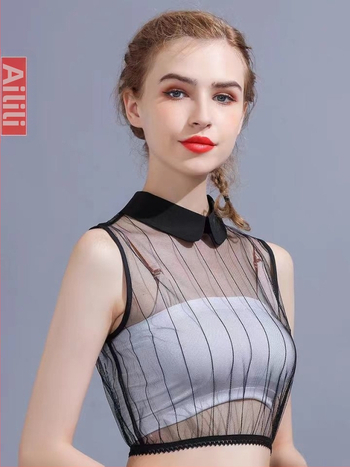 Λευκό Κορεάτικο Στυλ Πουκάμισο με Ψεύτικο Γιακά, Γυναικείο Φθινοπωρινό και Χειμερινό Πουκάμισο, Σετ Μακριών Στενών με Δαντέλα, Πολυλειτουργικό Διακοσμητικό Γιακά