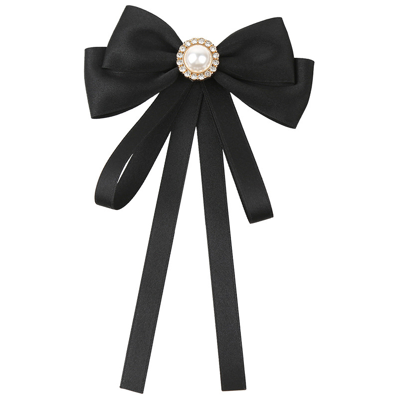 Musta lindiga lipsuvaba valge särk JK vormiriietus, kikilipsuga naiste professionaalne krae, kolledži stiilis aksessuaarid