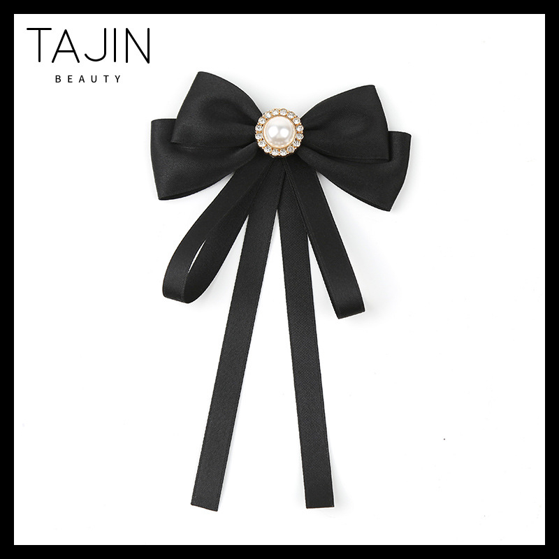 Musta lindiga lipsuvaba valge särk JK vormiriietus, kikilipsuga naiste professionaalne krae, kolledži stiilis aksessuaarid