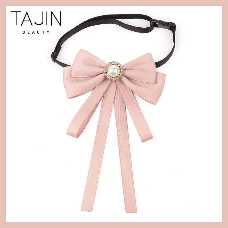 Musta lindiga lipsuvaba valge särk JK vormiriietus, kikilipsuga naiste professionaalne krae, kolledži stiilis aksessuaarid