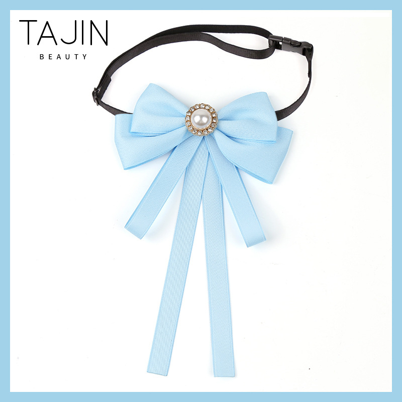 Musta lindiga lipsuvaba valge särk JK vormiriietus, kikilipsuga naiste professionaalne krae, kolledži stiilis aksessuaarid