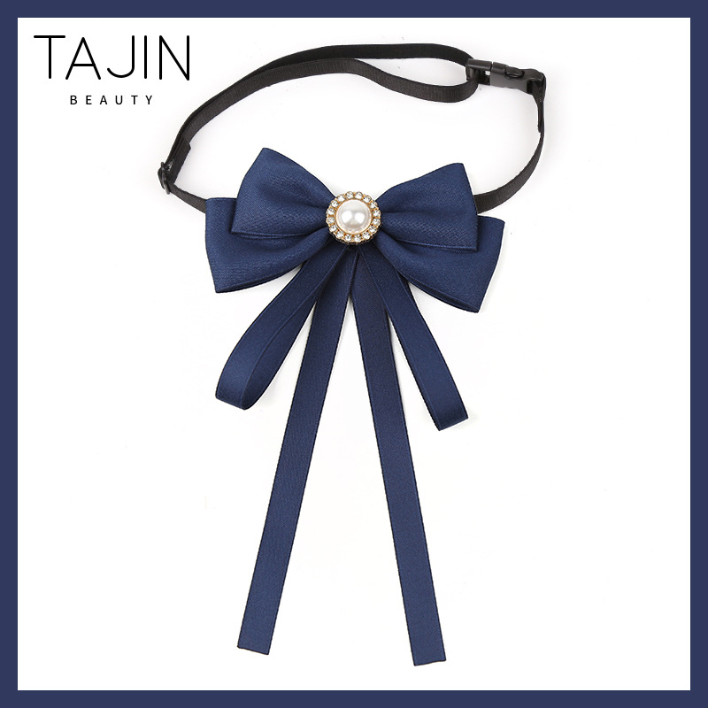 Musta lindiga lipsuvaba valge särk JK vormiriietus, kikilipsuga naiste professionaalne krae, kolledži stiilis aksessuaarid