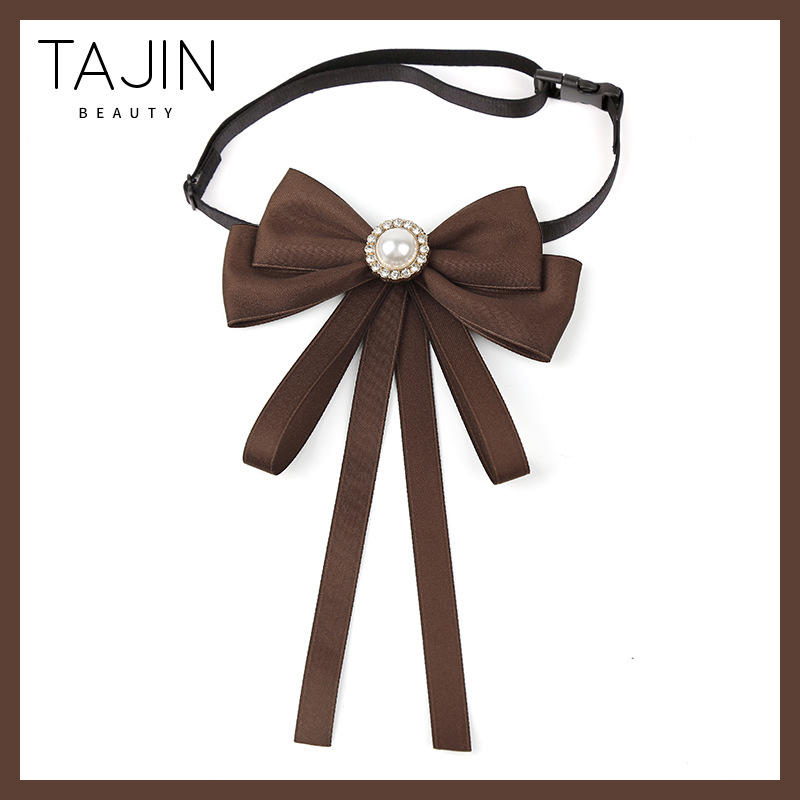 Musta lindiga lipsuvaba valge särk JK vormiriietus, kikilipsuga naiste professionaalne krae, kolledži stiilis aksessuaarid