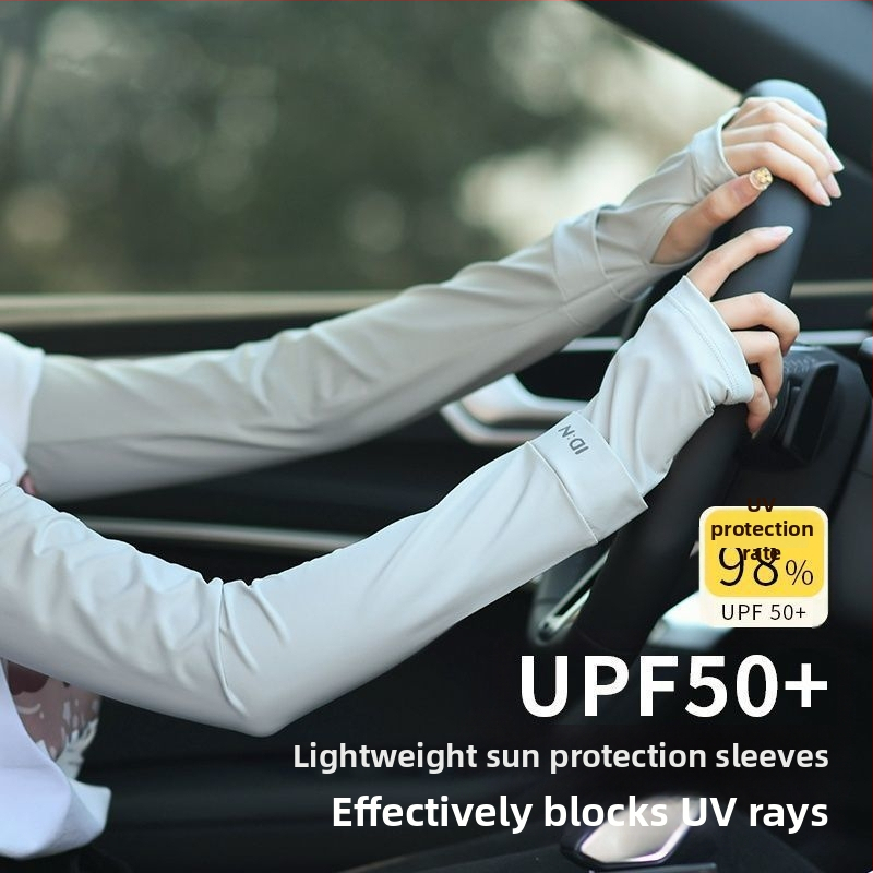 Meeste päikesekaitsega jäävarrukad suvisteks lahtisteks pluss-suuruses UV-kaitsega jääsiidist varrukateks, õuesõiduks, jalgrattasõiduks ja õuesõiduks