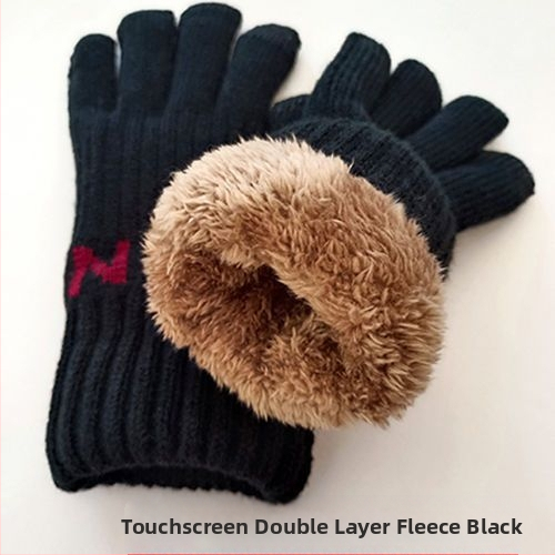 Tuulekindlad jalgrattasõidu kahekihilised puutetundliku ekraaniga külmakindlad talvekindad meestele mugavad töökindad paksendatud sooja polsterdusega kindad