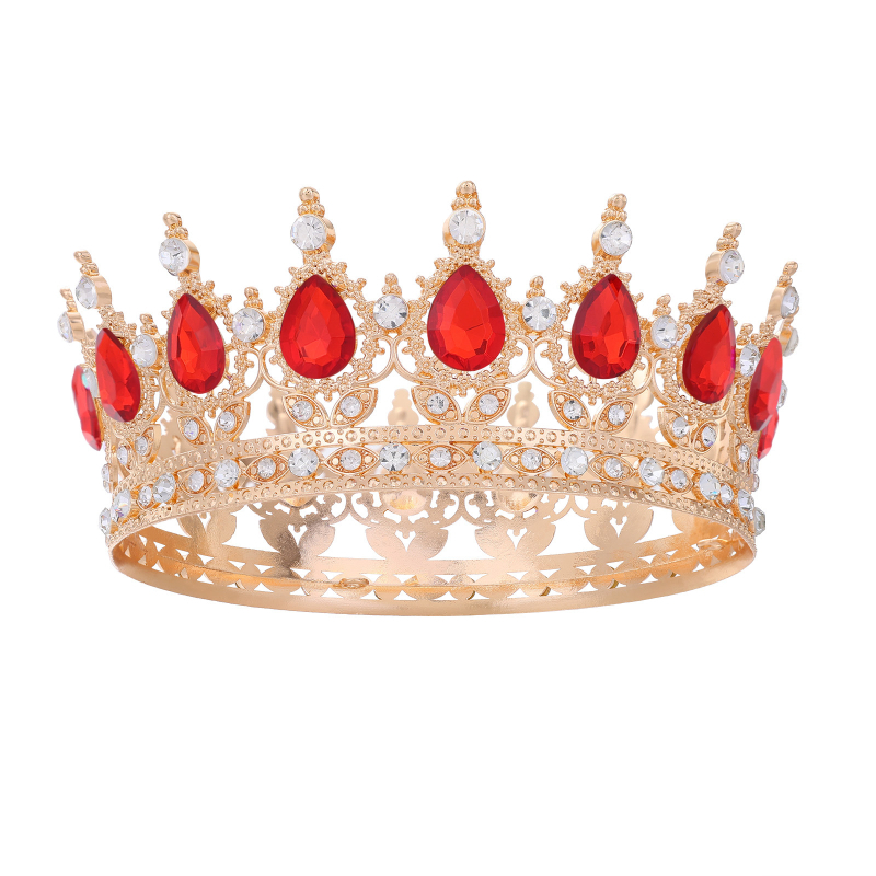 Nuotakos karūna, vestuvių tiara, gimtadienis, suaugusiųjų ceremonija, lengviausias derinimas, cirkonio akrilo plaukų aksesuaras, prabangi apvali karūna