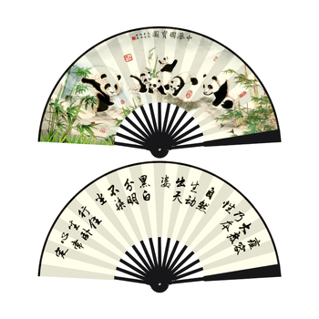 10-tolline uus unistus tagasi Chengdu Panda tindimaali siidist lehvik õpilaste maalilises piirkonnas populaarne kokkupandav lehvik reklaamfännide reisimine