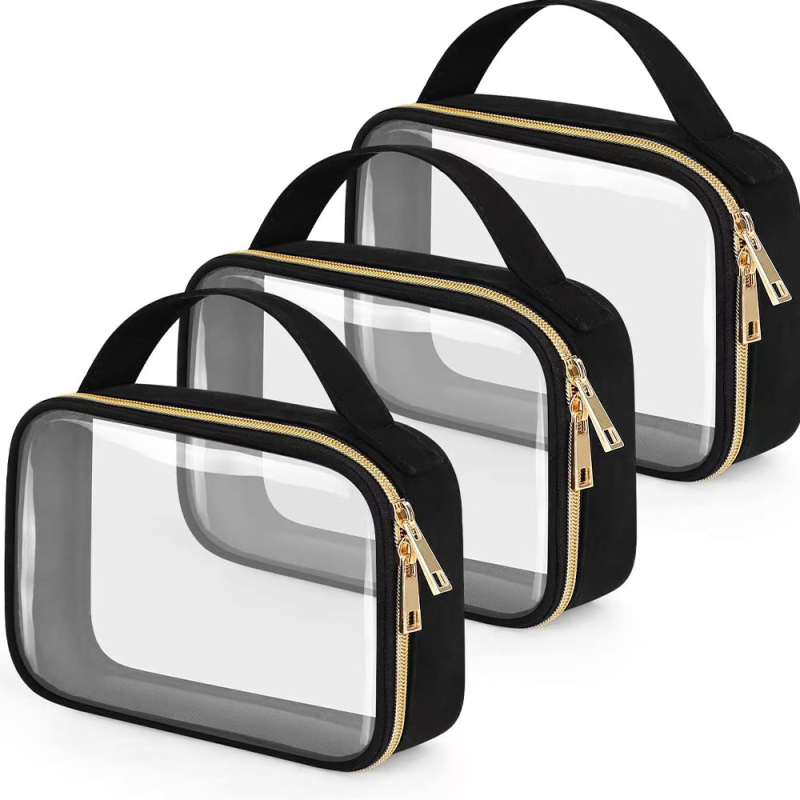 Piiriülene populaarne kolmeosaline kosmeetikakott, reisikott, suure mahutavusega tualett-tarvete kott, lennujaama lisatarvete hoiukott