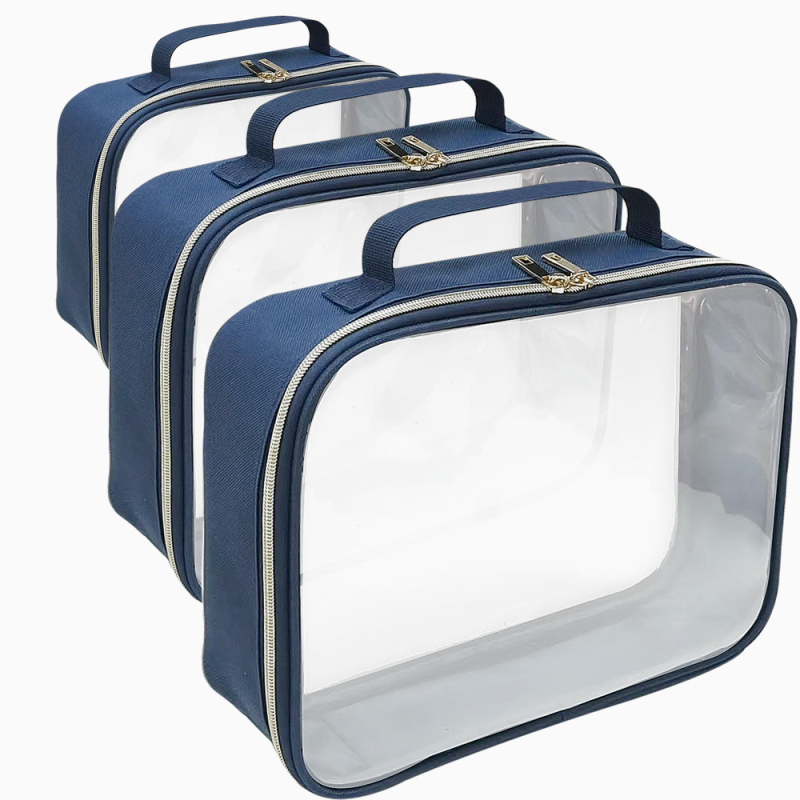 Piiriülene populaarne kolmeosaline kosmeetikakott, reisikott, suure mahutavusega tualett-tarvete kott, lennujaama lisatarvete hoiukott